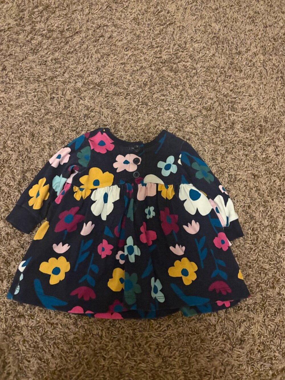 Hanna Andersson It's a Playdress, It's a Daydress 60 CM 3-6 Months Navy Multi